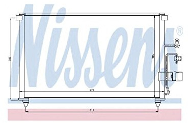 NISSENS 94639 KONDENSATOR KLIMAKÜHLER KLIMAKONDENSATOR ohne Trockner