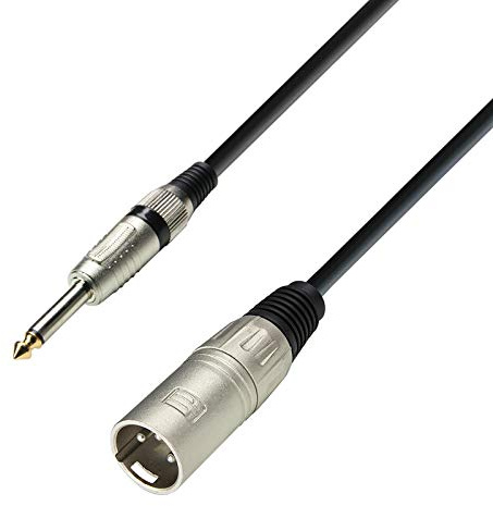 CONECTICPLUS Câble XLR mâle Jack 6.35 mâle 3 mètres Mono