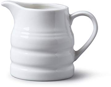 WM Bartleet & Sons 1750 T359 Porcelain Traditional Churn Jug, 135 ml, White