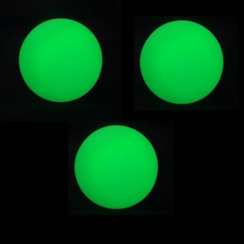 3 x Pro LED Jonglierbälle Set mit Cascade Jongliertasche – 70 mm Qualität Glow Jonglierball Set (grün)