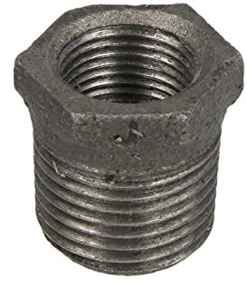 Temperguss-schwarz-Reduzierstück 1'' x 1/2'' AG/IG