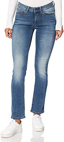 G-STAR RAW Damen 3301 Contour Straight Jeans, Blau (medium Aged 60875-7802-071), 28W / 30L