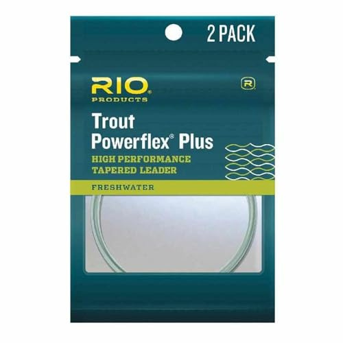 RIO Products Leaders Powerflex Plus 9' 5X Leader 2 Pack, Clear