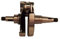 25080887 ALBERO MOTORE PINASCO VESPA PX 125-150 ANTICIPATO CORSA 57MM, CONO 20MM