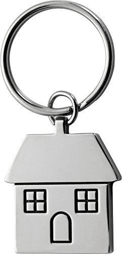 sin4sey Schlüsselanhänger im Haus Design aus Metall mit Schlüsselring (1 Stück)