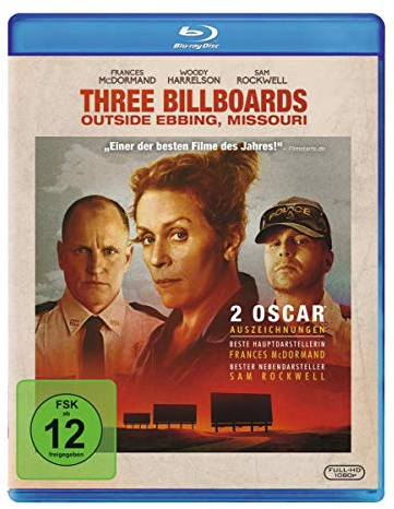 Three Billboards Outside Ebbing, Missouri,1 Blu-ray: Ausgezeichnet mit dem Golden Globe 2018 für den Bester Film (Drama), Bestes Drehbuch, Beste ... (Frances McDormand) und Besten Nebe....USA