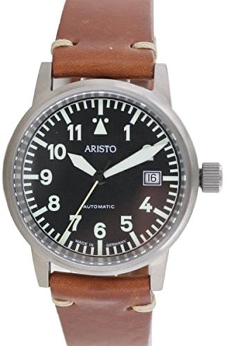 Aristo Unisex Uhr Armbanduhr Vintage Fliegeruhr Automatik Titan 5H100