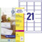 AVERY Zweckform LR7160-100 Recycling Etiketten (2.100 Adressaufkleber, 63,5x38,1mm auf A4, 100% recyceltes Altpapier, bedruckbar, selbstklebend, für DIN B6/C6 Briefkuverts) 100 Blatt, naturweiß
