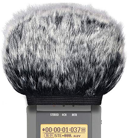 SUNMON Mikrofon-Windschutzscheiben-Muff für Zoom H4N tragbare digitale Recorder – Outdoor-Mikrofon-Windschutzscheibe, Windschutz, Pop-Filter