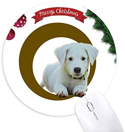 WeiÃŸer Ring, rund um den Gummi Maus Pad Weihnachtsbaum Mat