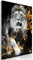 decomonkey Bilder Abstrakt Löwe 80x120 cm 1 Teilig Leinwandbilder Bild auf Leinwand Vlies Wandbild Kunstdruck Wanddeko Wand Wohnzimmer Wanddekoration Deko Modern Tiere