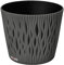 KOTARBAU® Pot de Fleurs 225x190 mm Gris Pierre Effet de Vague en 3D Sable du Désert Rond avec Pot Intérieur