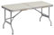 WOLTU Table de Pique-Nique Table Pliante Valise avec Poignée Table de Jardin Exterieure Table de Camping en MDF et Acier Table de Salle à Manger pour 4-6 Personnes 150x60x69,5cm, Gris