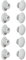cyclingcolors 10x cache trou bouchon plastique 5mm à 35mm capuchon protection vis blanc noir gris marron meuble table chaise mur (Øtrou 8.5mm/Gris clair RAL 7035)