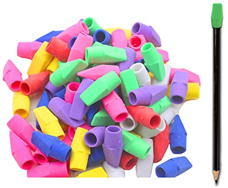 Universal-Radiergummi Radiergummi Caps Cap Radierer Bleistiftkappe Farbe Radiergummi Kinder Lehrer Radiergummi Bleistift Bleistift Top Radiergummi Caps Sieben Farben Leicht Zu Wischen 120 Stück
