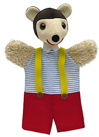 Handpuppe Tierhandpuppen Pezi 28 cm, Ideal für Puppentheatre und Rollenspiele, für Kinder Baby Jungen Mädchen