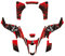 LTZ400 Graphics 3M Custom Fit For Suzuki LTZ400 ATV Graphics Decal Sticker Kits For Suzuki LTZ400 LTZ 400 2003 2004 2005 2006 2007 2008 (Rot)