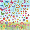 9 Blätter Fensterdekoration Schmetterling Fenstersticker, Fensterbilder Frühling, Glassticker Selbsthaftend, Fensterbilder Blumen Wiederverwendbar, Window Sticker Flowers