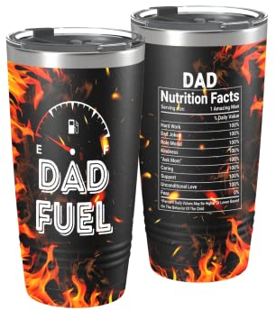 Onebttl Dad Gifts Travel Coffee Mug Tumbler 590ml,Father Gifts from Daughter, Son for Daddy on Father's Day, Christmas, Birthday, Stainless Steel Insulated - Dad Fuel