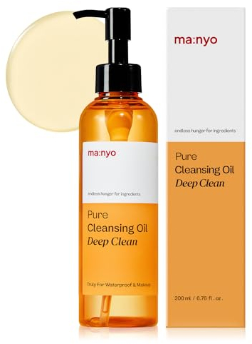 ma:nyo Pure Cleansing Oil Korean Facial Cleanser, Blackhead Melting, Daily Makeup Removal with Argan Oil, Korean Skin care 6.7 fl oz (Deep Clean)