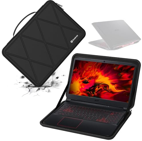 Smatree Hard Eva Schutzhülle Tasche kompatibel für 15,6 Zoll Acer Nitro 5 Gaming Laptop - AN515-46-R0EQ, wasserdicht und Anti-Shock Tasche (X8313)