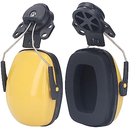 Ausla Kapselgehörschützer Sicherheitshelm Ohrschutz Gehörschutz Ohrschützer Geräuschminderung Bauhelm Ohrenschutz für Baustelle