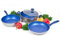 Livington FlavorStone - 4-teiliges Pfannenset 28cm - Antihaftbeschichtung - 2x Bratpfanne, 1x Kasserolle, 1x Glasdeckel - Kochen, Braten, Dünsten oder Schmoren