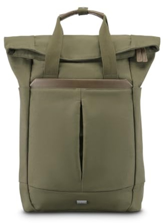 Hama Laptop-Rucksack Pureline, bis 41 cm (16,2), Grün-Braun