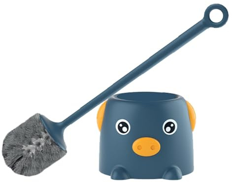 mivceklw Toilet Bowl Brush, Toilet Cleaning Brush Cartoon Toilet Brush Creative Fashion Toilet Brush Scrubber for Toilet Bowl Scrubbing Brush for