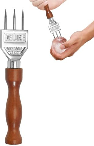 Ice Axe with Three Prongs, Ice Axe with Three Prongs - Bar and Cocktail Tools, Wine Ice Breaker Tool, Kitchen Ice Axe, Practical Kitchen Tool, Ice Crusher for Home, Restaurant, Bar