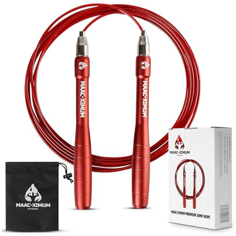 MAAC-XIMUM Hochwertiges Springseil, 3 m, leicht, langlebig, für Training und Cardio
