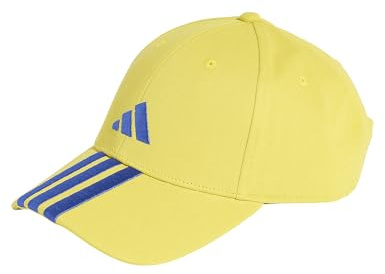adidas Unisex Bball 3S Cap New Logo, Bright Yellow/Bold Blue, S-M