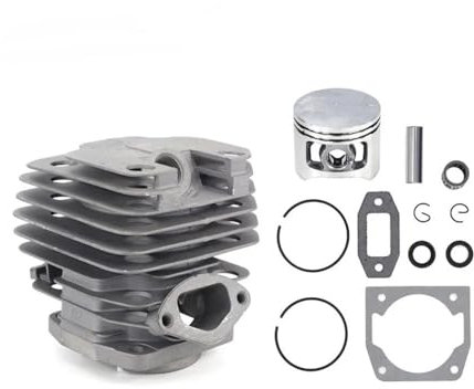 BKRZRN Kit di ricostruzione del Motore a pistone e Cilindro da 45 mm Adatto for Motosega 52CC 5200, Pezzi di Ricambio for Motosega Zenoah e Altri Modelli.
