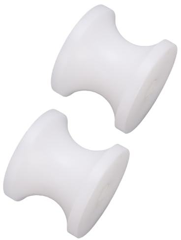 lyrlody Marine Keel Roller Bootsanhänger Rollen 2pcs Nylon Bow Stop Bell Roller für Yachten Rettungsboote Motorboote mit 1,97 X 1,69 Zoll Größe Schutzbootflächen