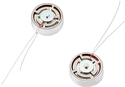 Altoparlante for cuffie da 15,3 mm 8 Ohm 2 W Vibrazione for conduzione ossea Cuffie for bassi 100-5 kHz 2 pezzi