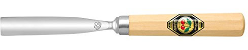 KIRSCHEN Werkzeuge 3117040 | Bildhauerbeitel mit Weißbuchenheft Stich 8, gebogen - 40mm