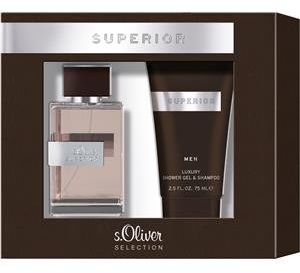 s.Oliver Herrendüfte Superior Men Geschenkset Eau de Toilette Spray 30 ml + Shower Gel 75 ml