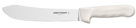Dexter Outdoors 8” Butcher Knife – S112-8PCP, High-Carbon Steel Blade, Slip-Resistant Grip, SANI-SAFE Series, NSF Certified, Made in USA