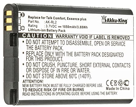 Akku-King Akku kompatibel mit Emporia AK-RL2, Emporia Essence Plus, Talk Comfort - Li-Ion