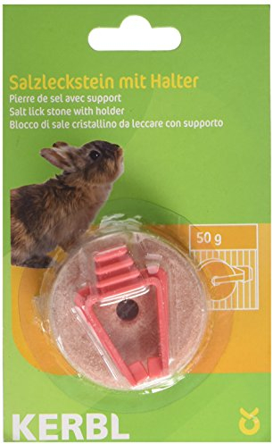 Kerbl Pet Salzleckstein 50 g mit Halter