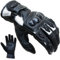 PROANTI Motorradhandschuhe Leder kurz Motorrad Handschuhe weiß - Größe M