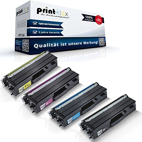 4X Print-Klex Tonerkartuschen kompatibel für Brother HL-L8260 CDW HL-L8360 CDW TN-423BK TN-423C TN-423M TN-423Y Schwarz Blau Rot Gelb - Office Light Serie