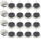 TOVOT 20 Stück Metall Möbelgleiter Silber Stuhlgleiter Möbelgleiter Nagel für Möbel (27×36MM)