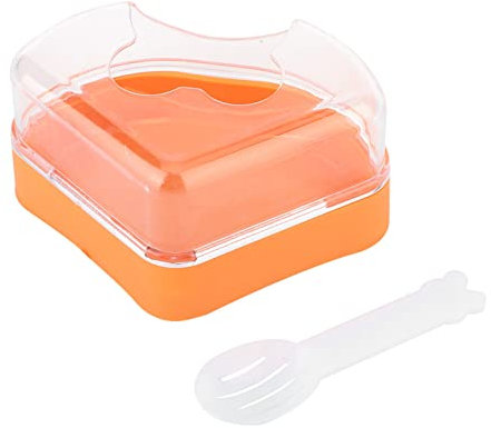 Sheens Toilette Triangle à Un Seul Port Hamster Mini Hamsters Bain Toilette pour Petit Animal avec Pelle (Couleur Aléatoire)