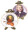 Melody Jane Puppenhaus Mozart & Bach Teller Deko Miniatur Reutter Porzellan Zubehör