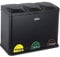 Cubo de reciclaje ecológico 45 litros de 3 compartimentos, reciclaje de basura / cubos de reciclaje, Gran Capacidad, para Papel, Vidrio y Plástico, Id