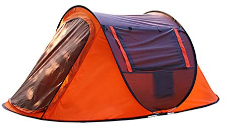 JQDZX Camping Zelt, Pop-Up Wurfzelt Wasserdichter Sonnenschutz 4 Jahreszeiten Automatisches Family Kuppelzelt einfacher Aufbau, 5-6 Personen Outdoor Sport Picknick Wandern Reisen Strand