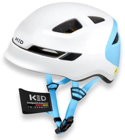 POP Kinderhelm Für Jungen Und Mädchen Von KED – Leicht Mit 8 Belüftungsöffnungen, MIPS Schutz, LED-Rücklicht Und Komfortable K-Fit Anpassung