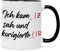 Bedruckte Tasse mit Spruch - Korrektur - Lustiges Geschenk für Lehrer Lehrerin - Geschenk für Erzieher zum Schulabschluss Abschied - Geschenk als Dankeschön für Sie & Ihn - Farbe: Schwarz & Weiß