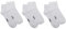 LANCETTI - 3 Paia Calzini Corti Bambino e Bambina in Cotone Filo di Scozia, Traspiranti e Confortevoli, Bianco, 27-30 (4-6 anni)